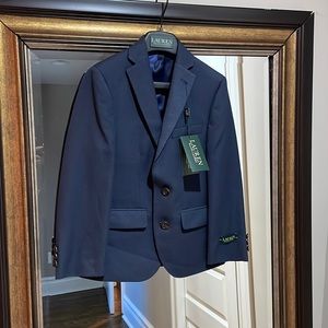 NWT Ralph Lauren Navy Blazer Boys size 8R